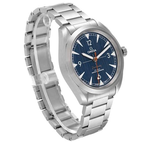 omega railmaster chronometer blue dial